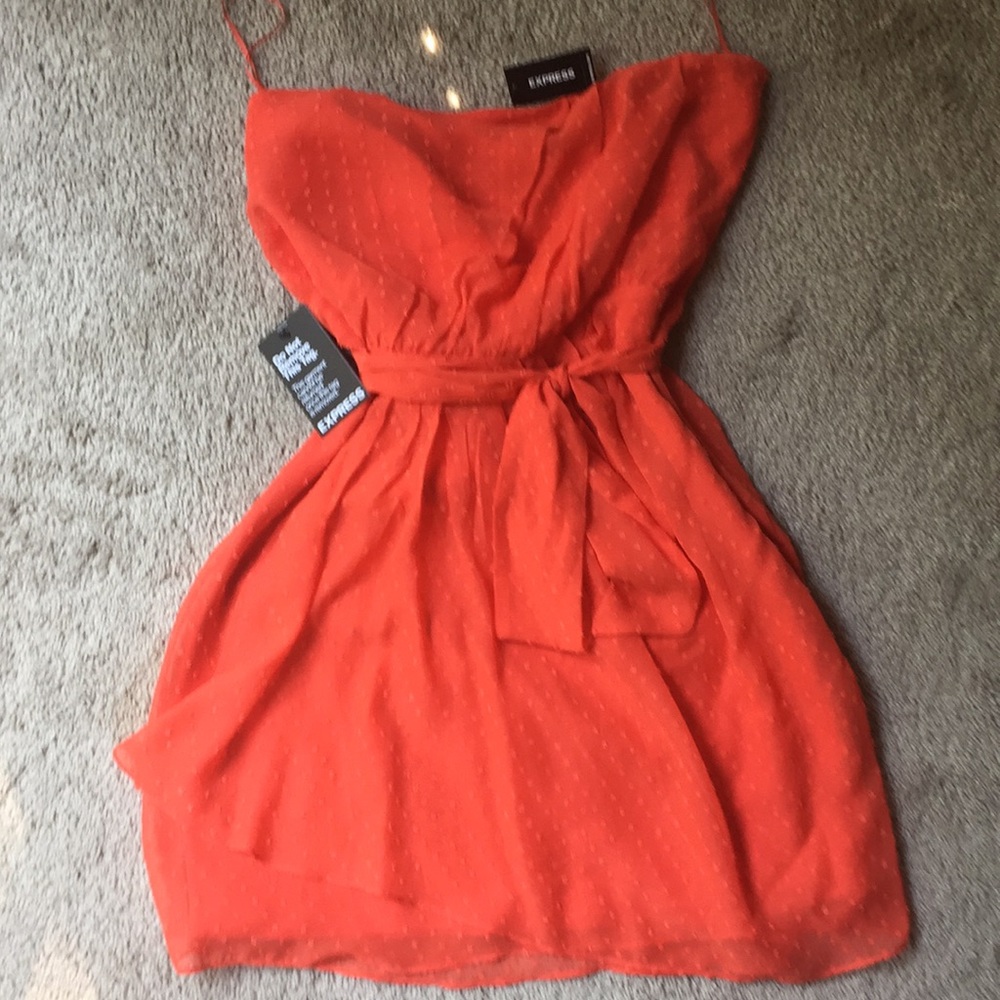 Nwt Express orange day dress size 12